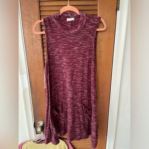 Burgundy dress jersey like material
